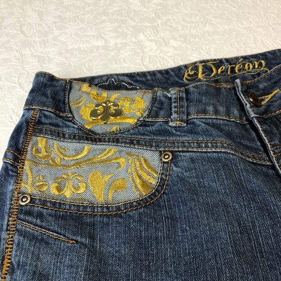 DEREON Beyonce Blue Capri Jeans Women’s Size 5/6 - Picture 4 of 7